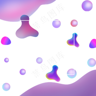 618电商流体渐变主题装饰素材