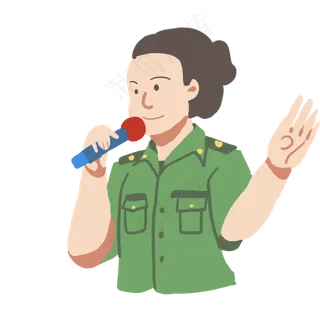 八一建军节军人发表演讲