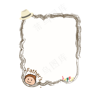 手绘卡通边框设计素材