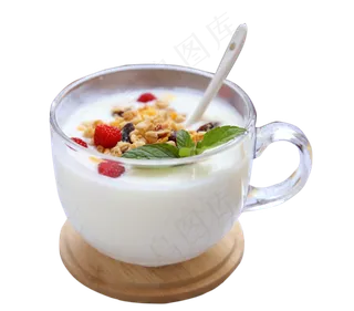 燕麦片酸奶沙拉,免抠元素