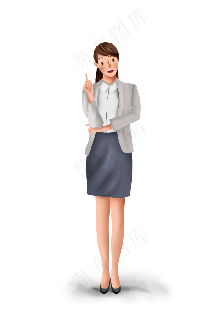 教师节手绘女老师