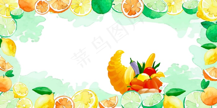 均衡饮食简约健康背景