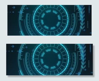 淘宝双十一科技蓝色新品促销banner