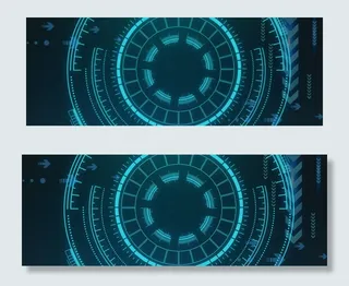 淘宝双十一科技蓝色新品促销banner