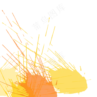 矢量创意油漆泼墨效果设计元素