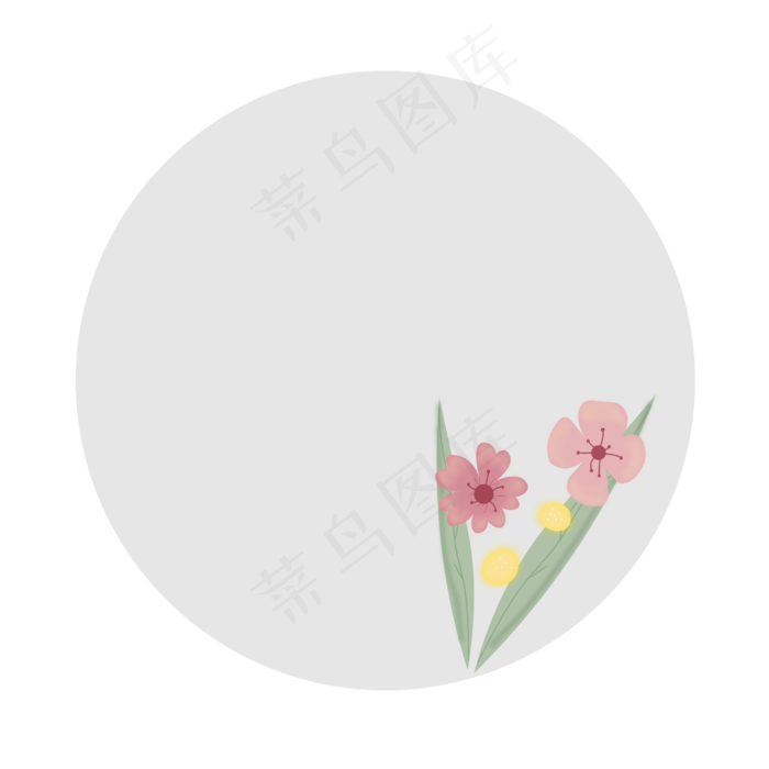 母亲节花束装饰模板输入框