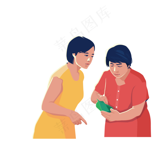 两个母亲商讨粽子元素