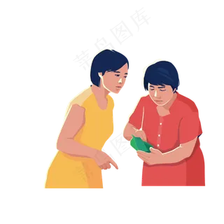 两个母亲商讨粽子元素