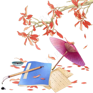 中国风笔墨纸砚