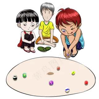 儿童节彩色卡通其他打波珠png