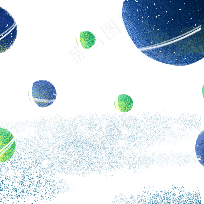卡通星球素材,免抠元素(2000*2000px 72 dpi )psd模版下载