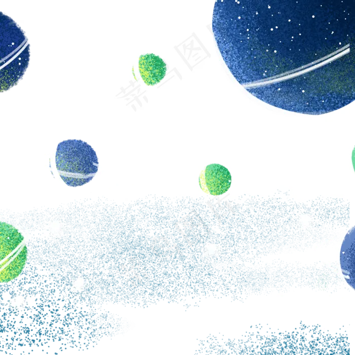 卡通星球素材,免抠元素(2000*2000px 72 dpi )psd模版下载