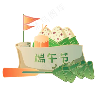 国潮风端午节装饰