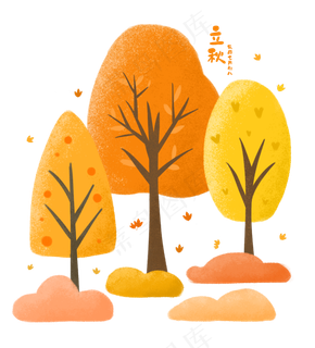 立秋二十四节气树木枫叶