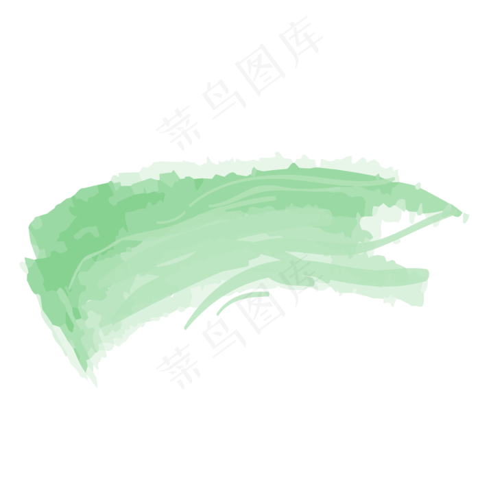 绿色水彩墨迹