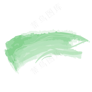 绿色水彩墨迹
