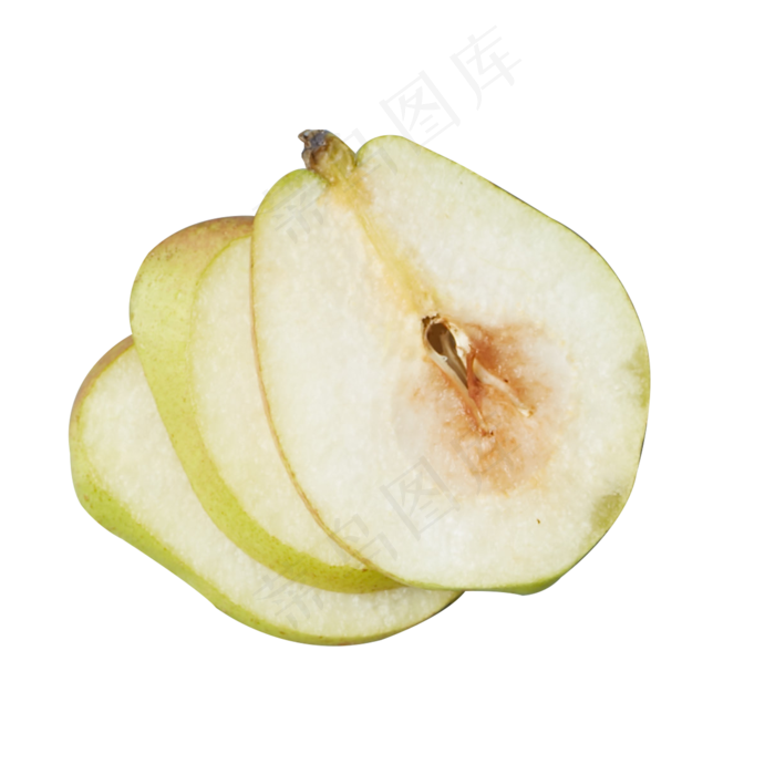 新鲜的梨子免抠图