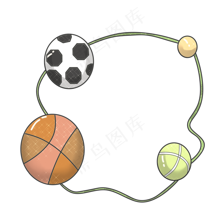 玩具皮球边框