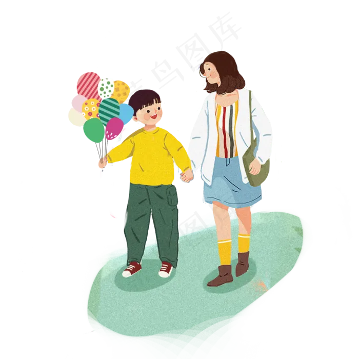 儿童节母亲和孩子素材(3545X5315(DPI:300))psd模版下载