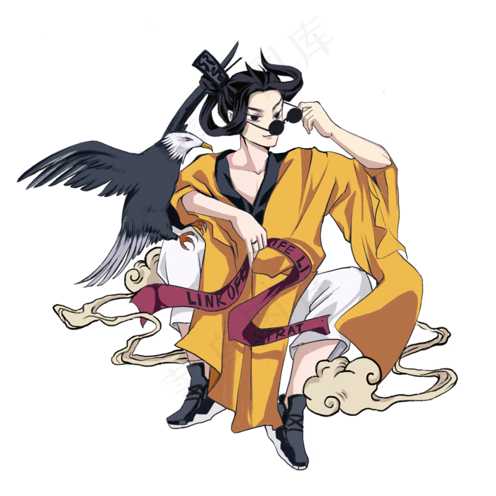 国潮传统人物天师道士时尚