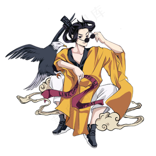 国潮传统人物天师道士时尚