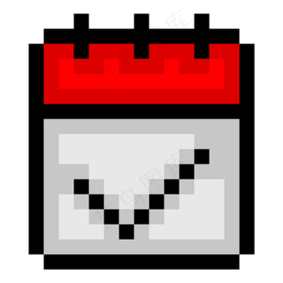 像素风格日历图标