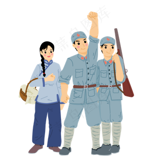 国庆革命爱国教育先烈红军乡亲抗