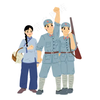 国庆革命爱国教育先烈红军乡亲抗