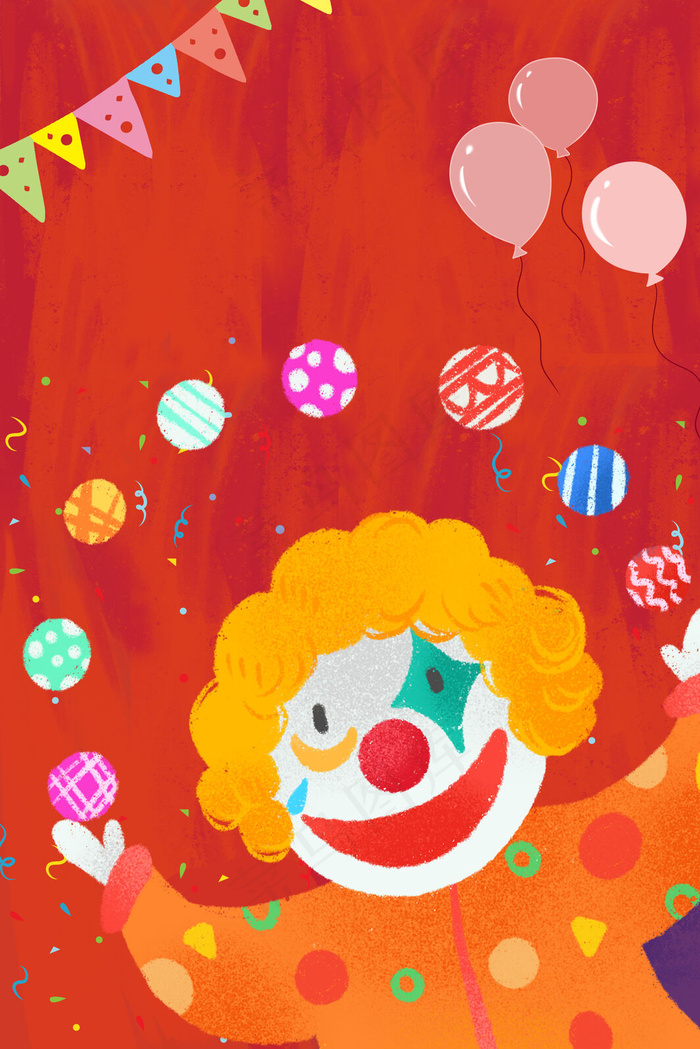 卡通四月一日愚人节促销宣传海报背景图片素材