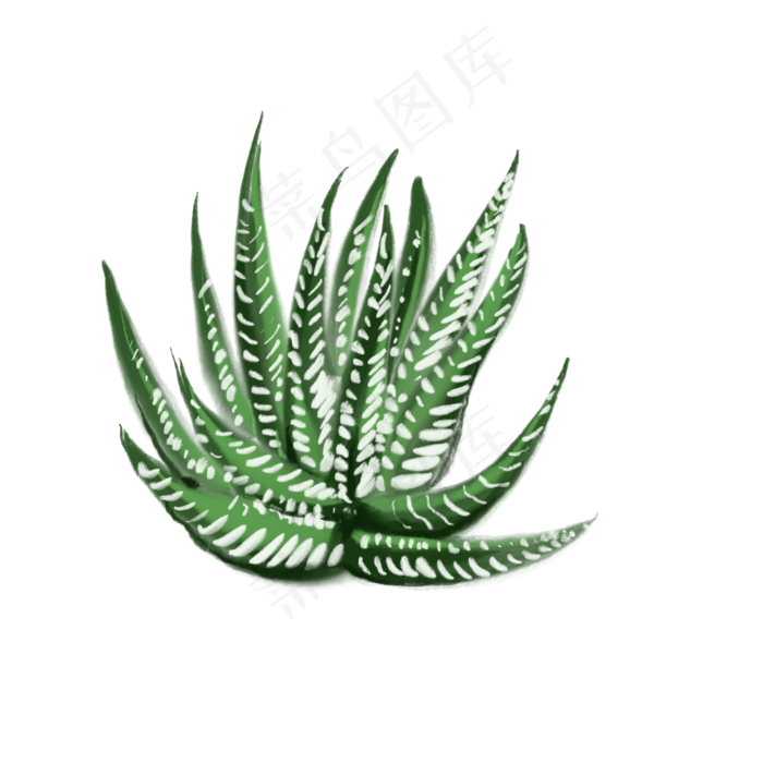 绿色植物免抠插图(2000X2000(DPI:132))psd模版下载