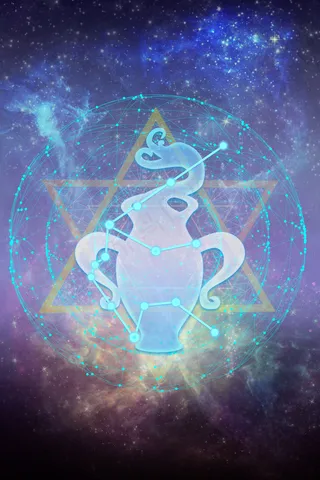 唯美星空十二星座之水瓶座