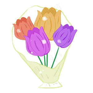 手捧花郁金香
