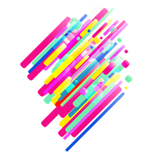 618电商霓虹渐变免扣素材