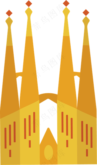 矢量图金黄色的皇冠,免抠元素