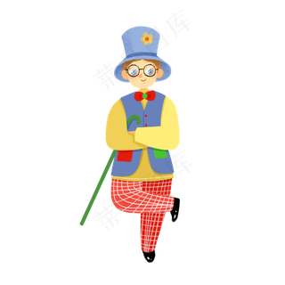 愚人节表演的小丑