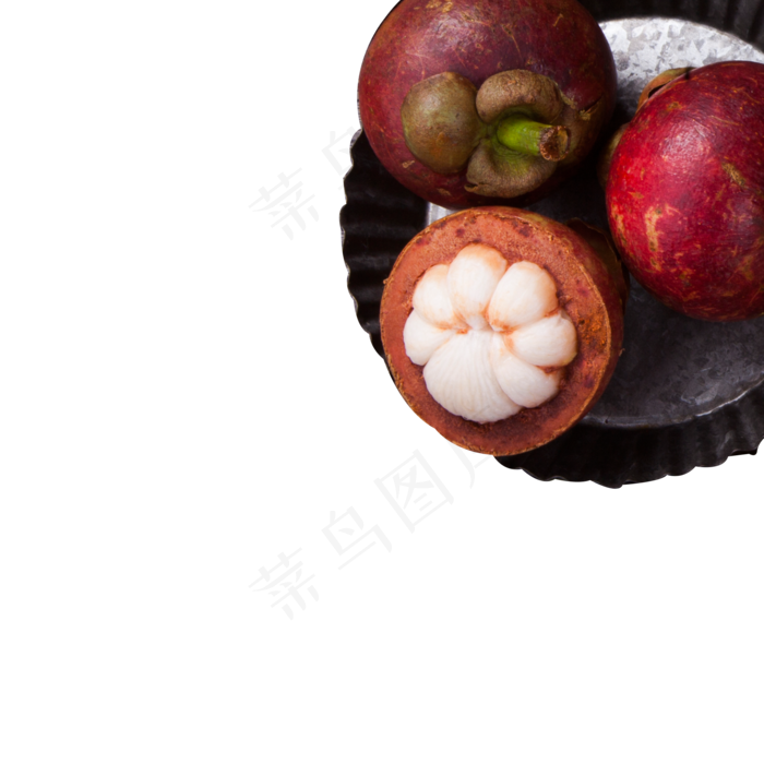 红色的石榴和山竹