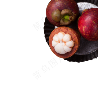 红色的石榴和山竹