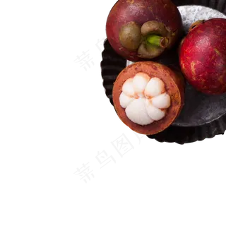 红色的石榴和山竹