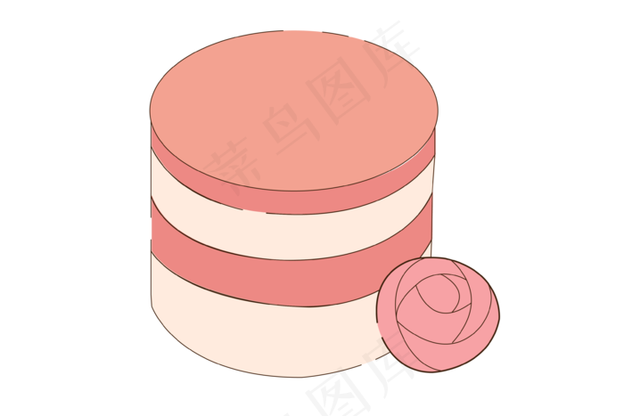 玫瑰慕斯(3544*2363px 300 dpi )ai矢量模版下载