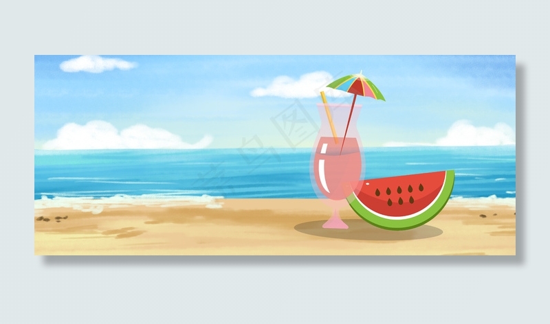 夏日降暑清凉饮料水果