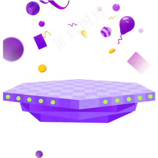 电商促销装饰彩色球体小元素多边,免抠元素