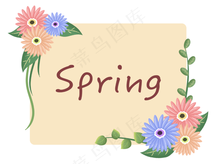 春天花朵spring植物暖色(3110X2362(DPI:300))psd模版下载