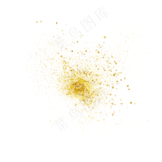 黄色金属颗粒,免抠元素
