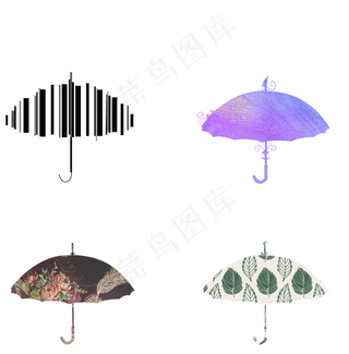 图形创意多风格纹理伞