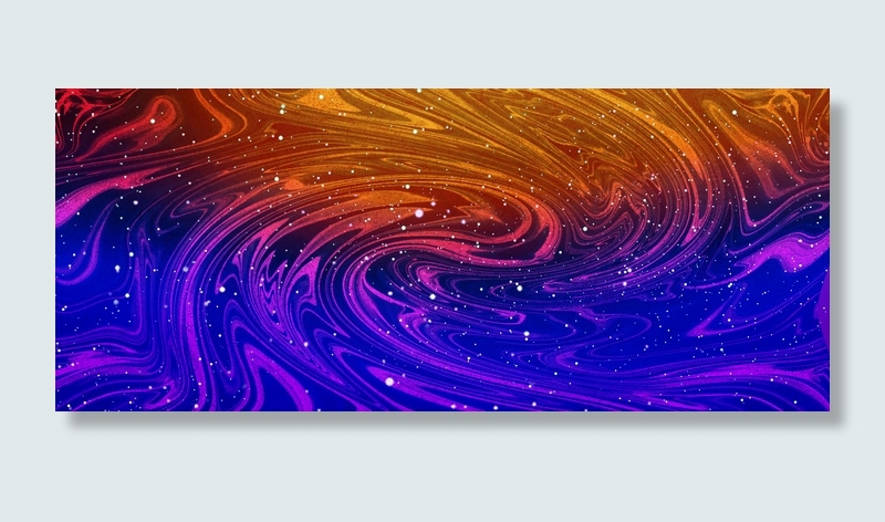 星际时空大理石纹理橙紫背景