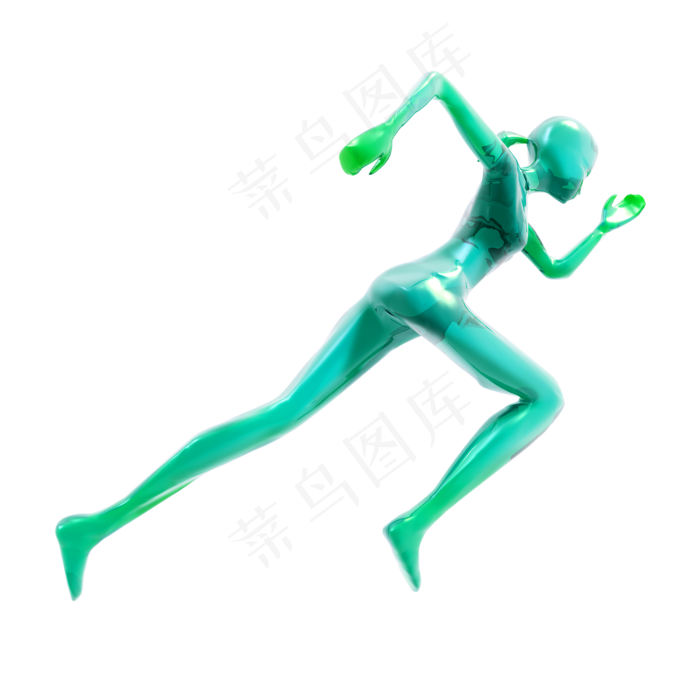质感跑步小人png图(2000X2000(DPI:300))psd模版下载