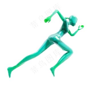 质感跑步小人png图