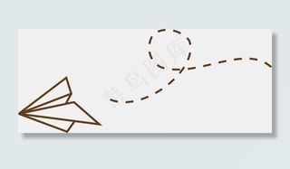 卡通手绘装饰飞机,免抠元素