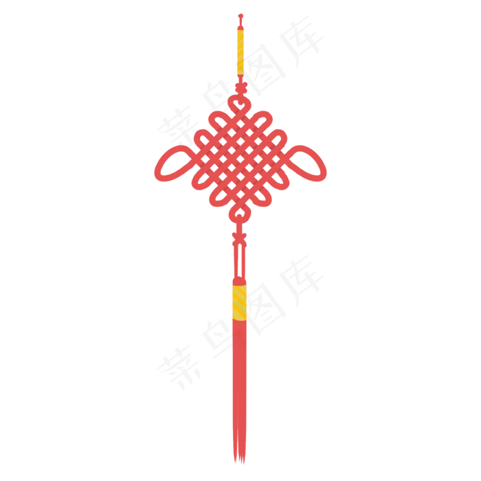 中国风红色中国结,免抠元素(2000X2000(DPI:300))psd模版下载