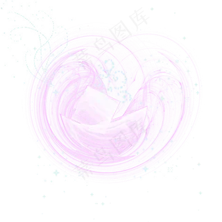 奇幻紫色炫光元素,免抠元素